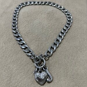 Juicy Couture Silver Heart Necklace
